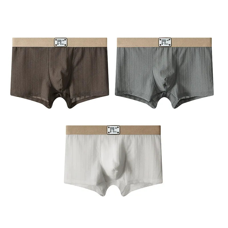 Men's Soft Stretch Breathable Men's Boxers (Set Of 3)