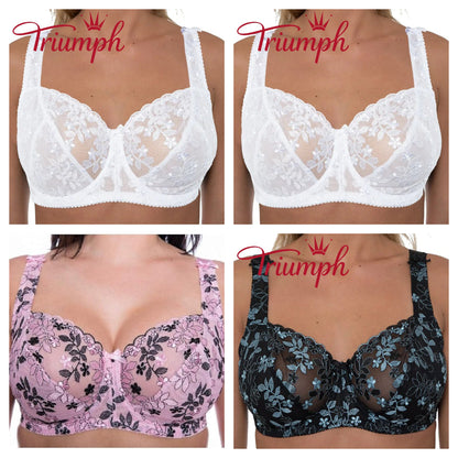 Triumph - 4 τεμάχια 🔥Σουτιέν Triumph από δαντέλα 2025