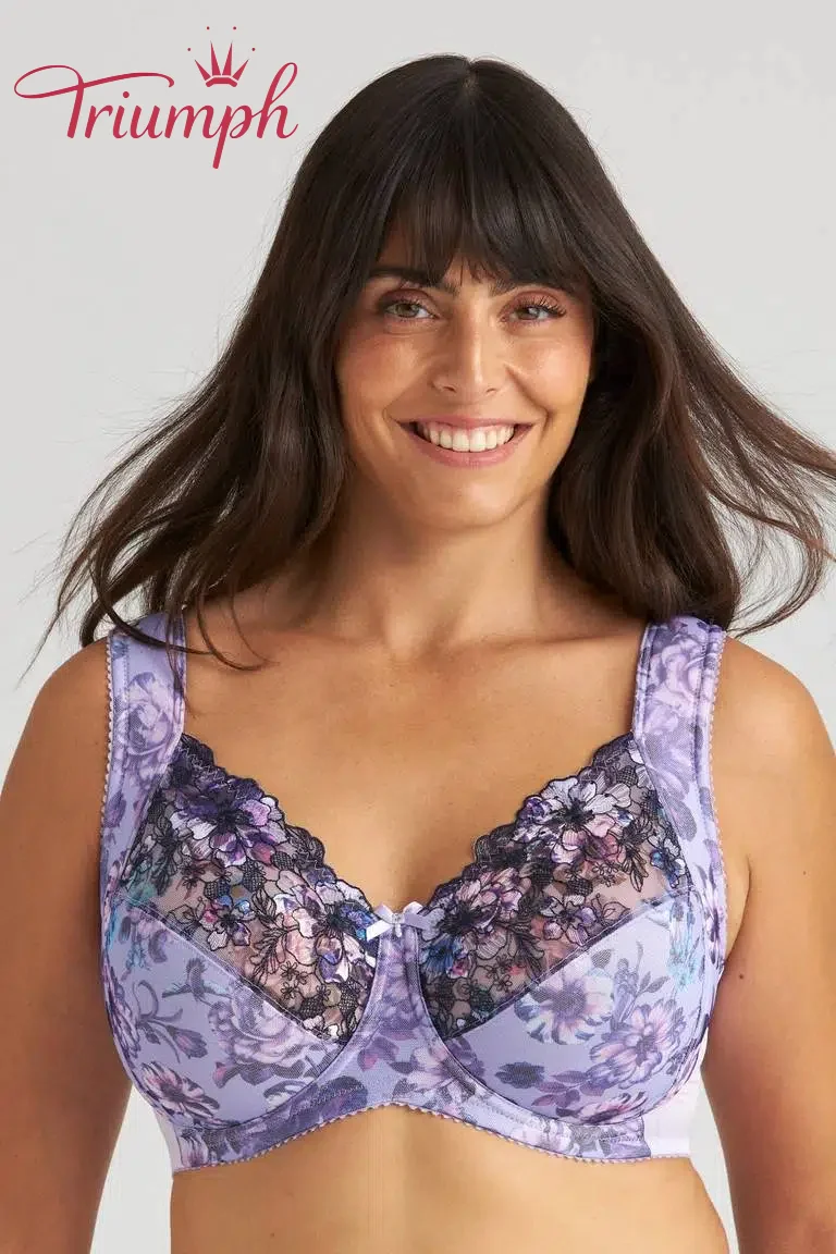 Triumph® 4 τεμάχια, 💖50% έκπτωση✨🔥Σουτιέν Violet Veil [65A-120H]