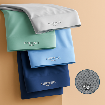 Men's Pure Ice Silk Antibacterial Ultrathin Underwear(set of 4)