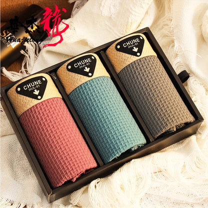 Men's Ice Silk net pattern Premium Boxer ( Set of 04 )