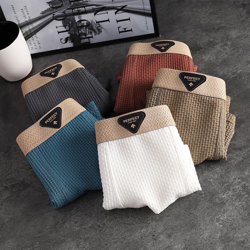 Men's Ice Silk net pattern Premium Boxer ( Set of 04 )