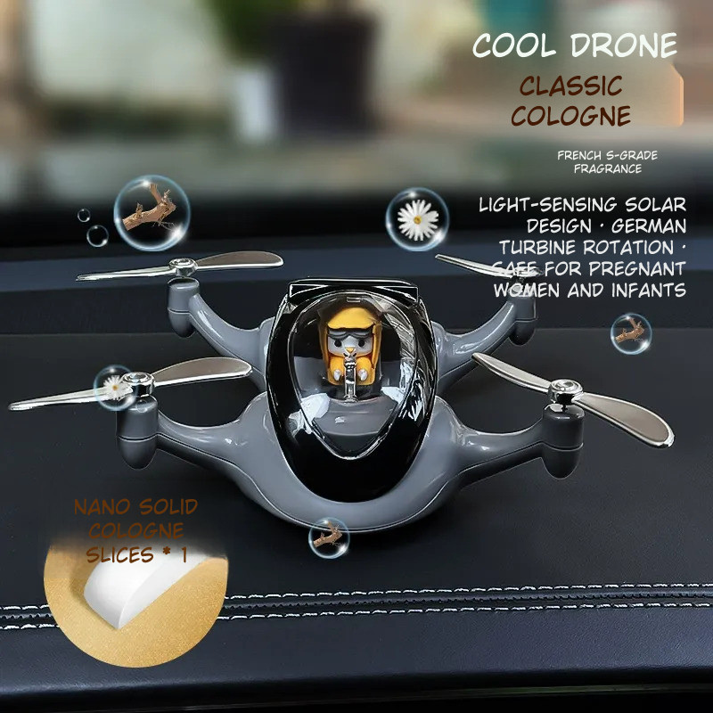 Περιστρεφόμενο ηλιακό drone με άρωμα αυτοκινήτου