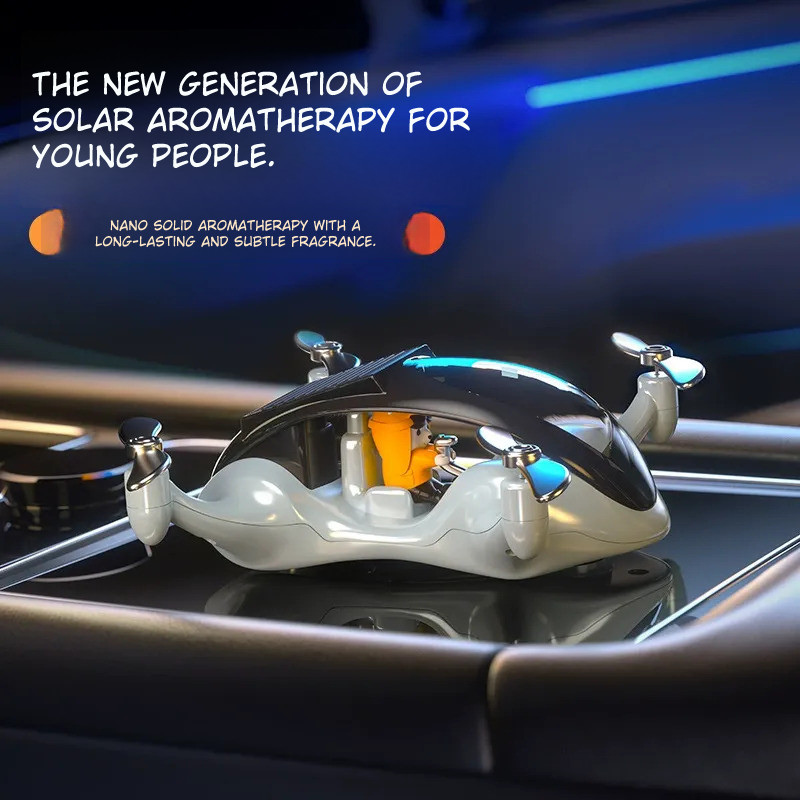 Περιστρεφόμενο ηλιακό drone με άρωμα αυτοκινήτου