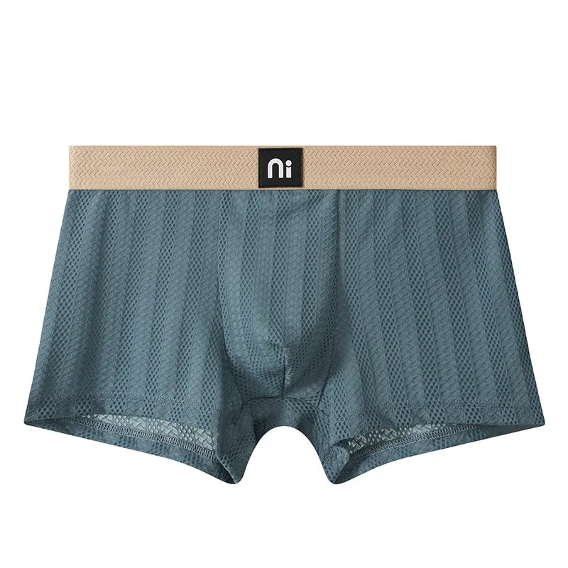 Comfortable Ice Silk Solid Color Briefs( Set of 03)