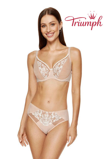 Triumph - Σετ 4 τεμαχίων 🔥Σουτιέν Triumph με δαντέλα και push-up 2025