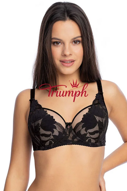 Triumph - [4 τεμ.] Σουτιέν με δαντέλα και πέταλα