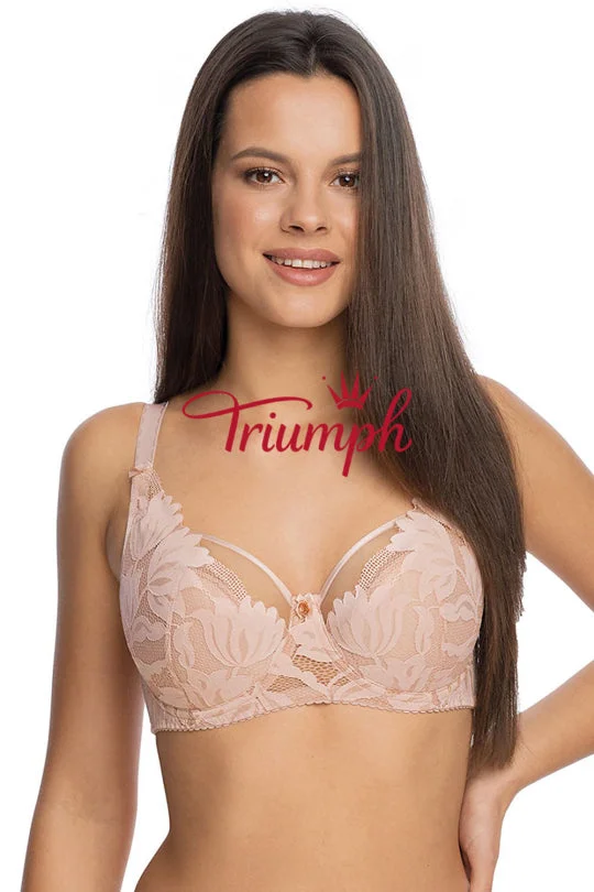 Triumph - [4 τεμ.] Σουτιέν με δαντέλα και πέταλα